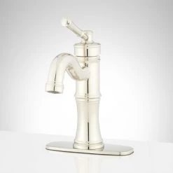 Signature Hardware St. Martin 1.2 GPM Single Hole Bathroom Faucet with Pop-Up Drain Assembly -Central Brass store signature hardware 948582 alternate image 82