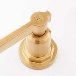 Signature Hardware Greyfield 1.2 GPM Widespread Bathroom Faucet with Metal Lever Handles and Pop-Up Drain Assembly -Central Brass store signature hardware 948591 alternate image 59