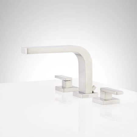 Signature Hardware Hibiscus 1.2 GPM Widespread Bathroom Faucet with Pop-Up Drain Assembly 2 Signature Hardware Hibiscus 1.2 GPM Widespread Bathroom Faucet with Pop-Up Drain Assembly - Image 2