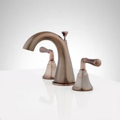 Signature Hardware Key West 1.2 GPM Widespread Bathroom Faucet with Pop-Up Drain Assembly -Central Brass store signature hardware 948593 alternate image 120