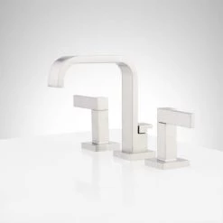 Signature Hardware Rigi 1.2 GPM Widespread Bathroom Faucet with Metal Lever Handles and Pop-Up Drain Assembly -Central Brass store signature hardware 948597 alternate image 248