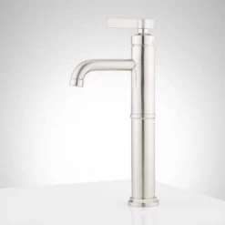 Signature Hardware Greyfield 1.2 GPM Single Hole Vessel Bathroom Faucet with Pop-Up Drain Assembly 8 Signature Hardware Greyfield 1.2 GPM Single Hole Vessel Bathroom Faucet with Pop-Up Drain Assembly -Central Brass store signature hardware 948602 alternate image 143