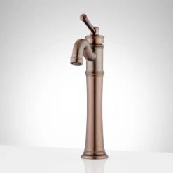 Signature Hardware St. Martin 1.2 GPM Single Hole Vessel Bathroom Faucet with Pop-Up Drain Assembly -Central Brass store signature hardware 948605 alternate image 162