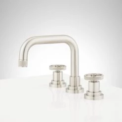 Signature Hardware Hendrix 1.2 GPM Widespread Bathroom Faucet with Zinc Wheel Handles and Pop-Up Drain Assembly -Central Brass store signature hardware 950464 alternate image 25