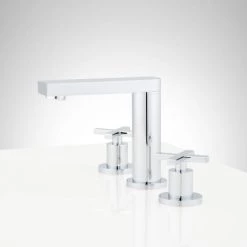 Signature Hardware Bilancio 1.2 GPM Widespread Bathroom Faucet with Zinc Cross Handles and Pop-Up Drain Assembly -Central Brass store signature hardware 951335 alternate image 2236