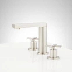Signature Hardware Bilancio 1.2 GPM Widespread Bathroom Faucet with Zinc Cross Handles and Pop-Up Drain Assembly -Central Brass store signature hardware 951335 alternate image 2238