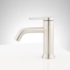 Signature Hardware Lentz 1.2 GPM Single Hole Bathroom Faucet with Lever Handle and Pop-Up Drain Assembly with Overflow -Central Brass store signature hardware 951344 alternate image 87