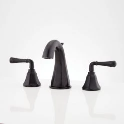 Signature Hardware Key West 1.2 GPM Widespread Bathroom Faucet with Lever Handles and Pop-Up Drain Assembly W/ Overflow